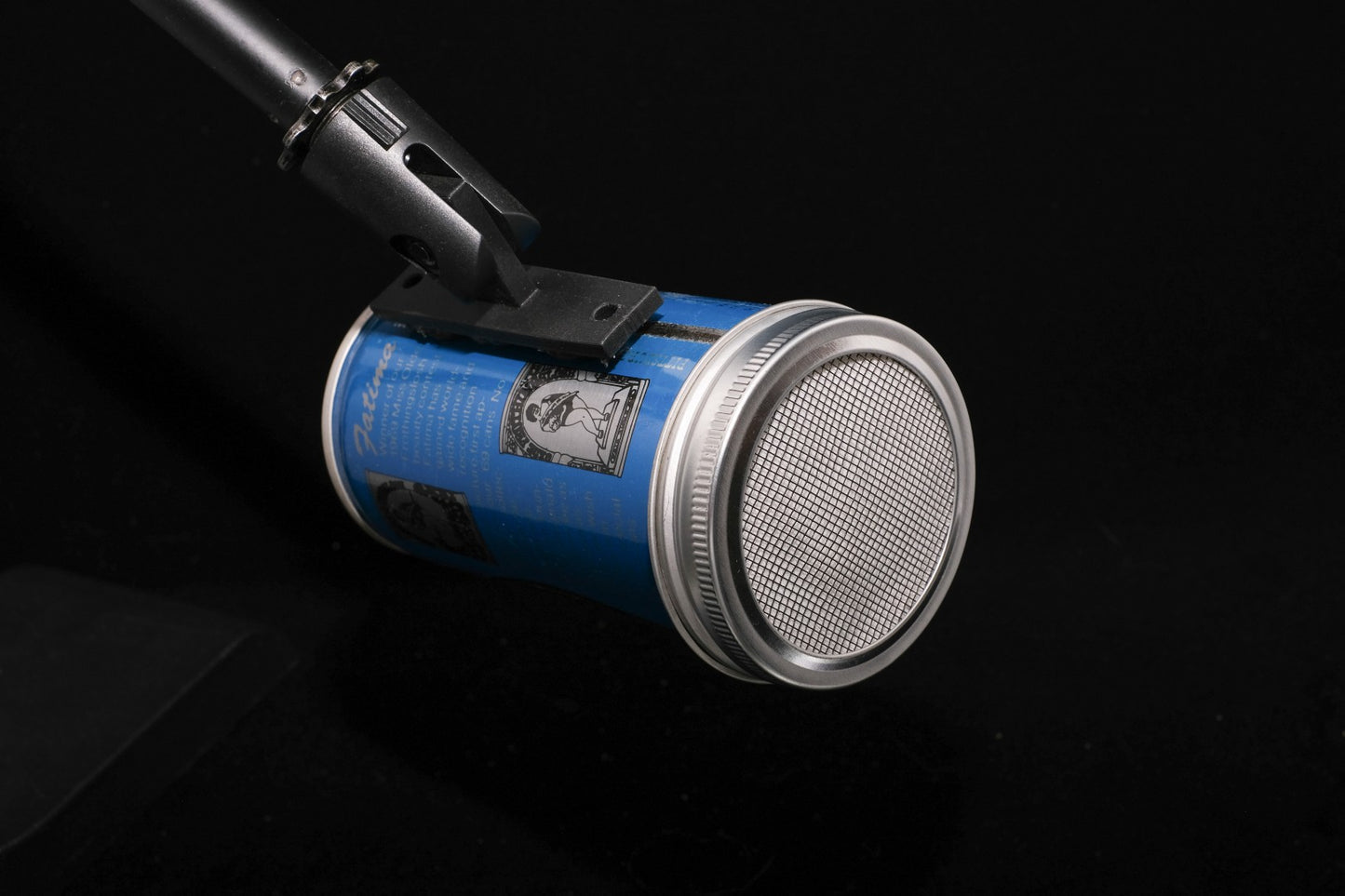 Lo Fi Beer Can Microphone - Blue Olde Frothingslosh