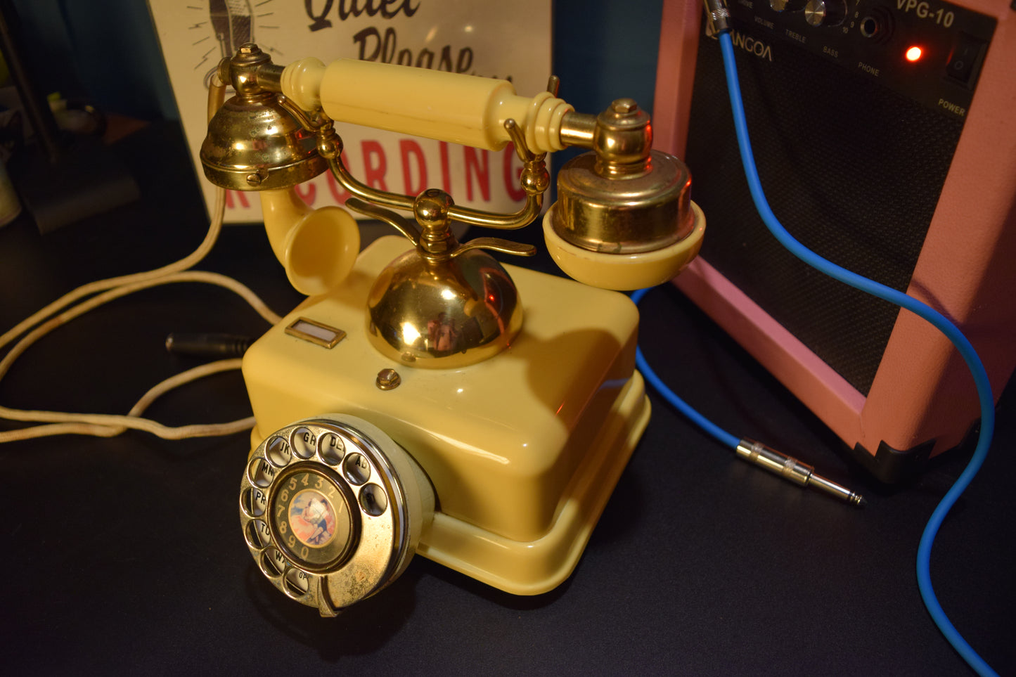 Telephone Microphone - 1980s French Style Made in Singapore