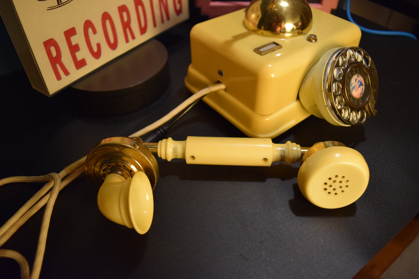 Telephone Microphone - 1980s French Style Made in Singapore