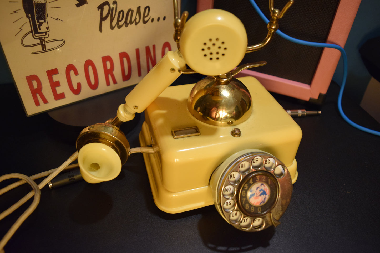 Telephone Microphone - 1980s French Style Made in Singapore