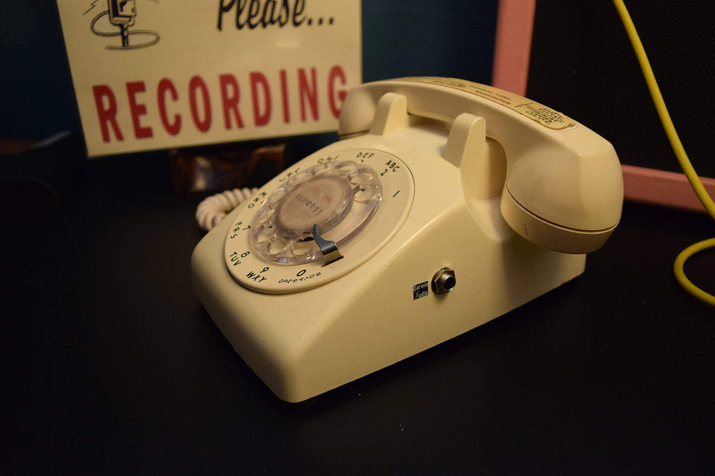 Telephone Microphone - Western Electric 500 - 1960s Glow in the Dark Funeral Home