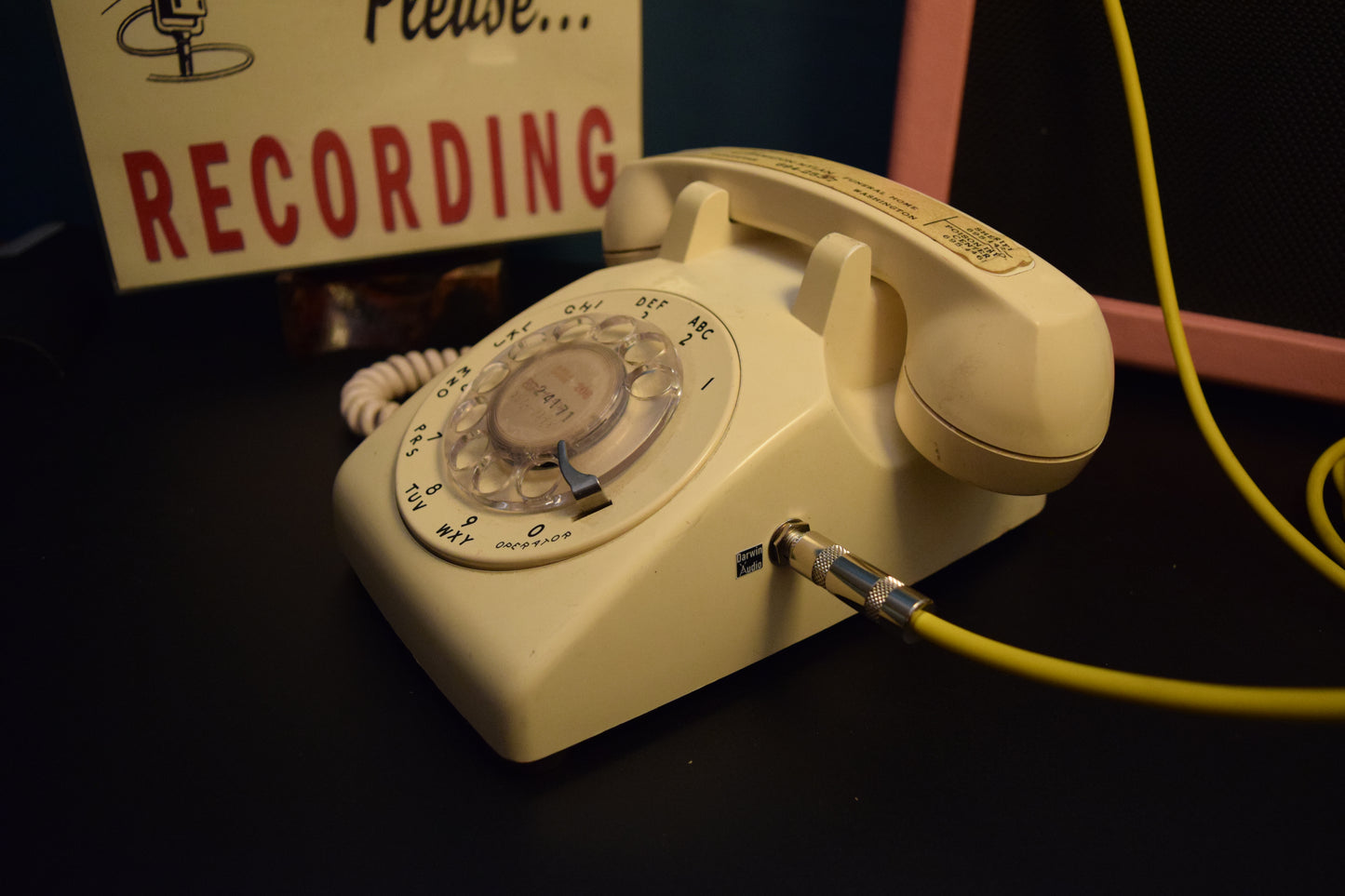 Telephone Microphone - Western Electric 500 - 1960s Glow in the Dark Funeral Home