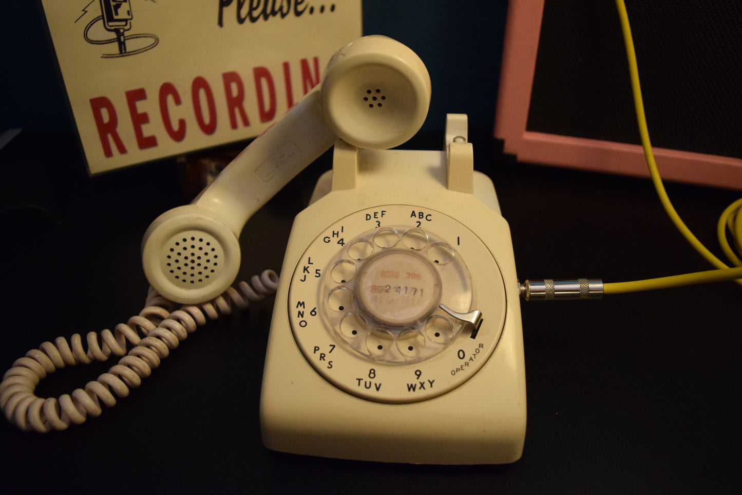 Telephone Microphone - Western Electric 500 - 1960s Glow in the Dark Funeral Home