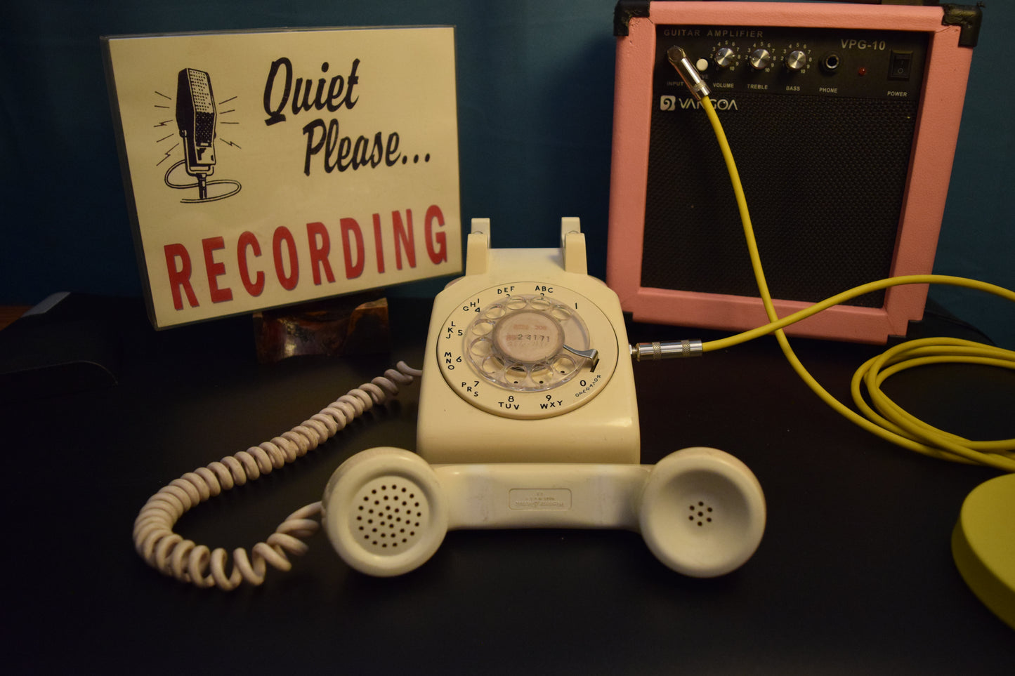 Telephone Microphone - Western Electric 500 - 1960s Glow in the Dark Funeral Home