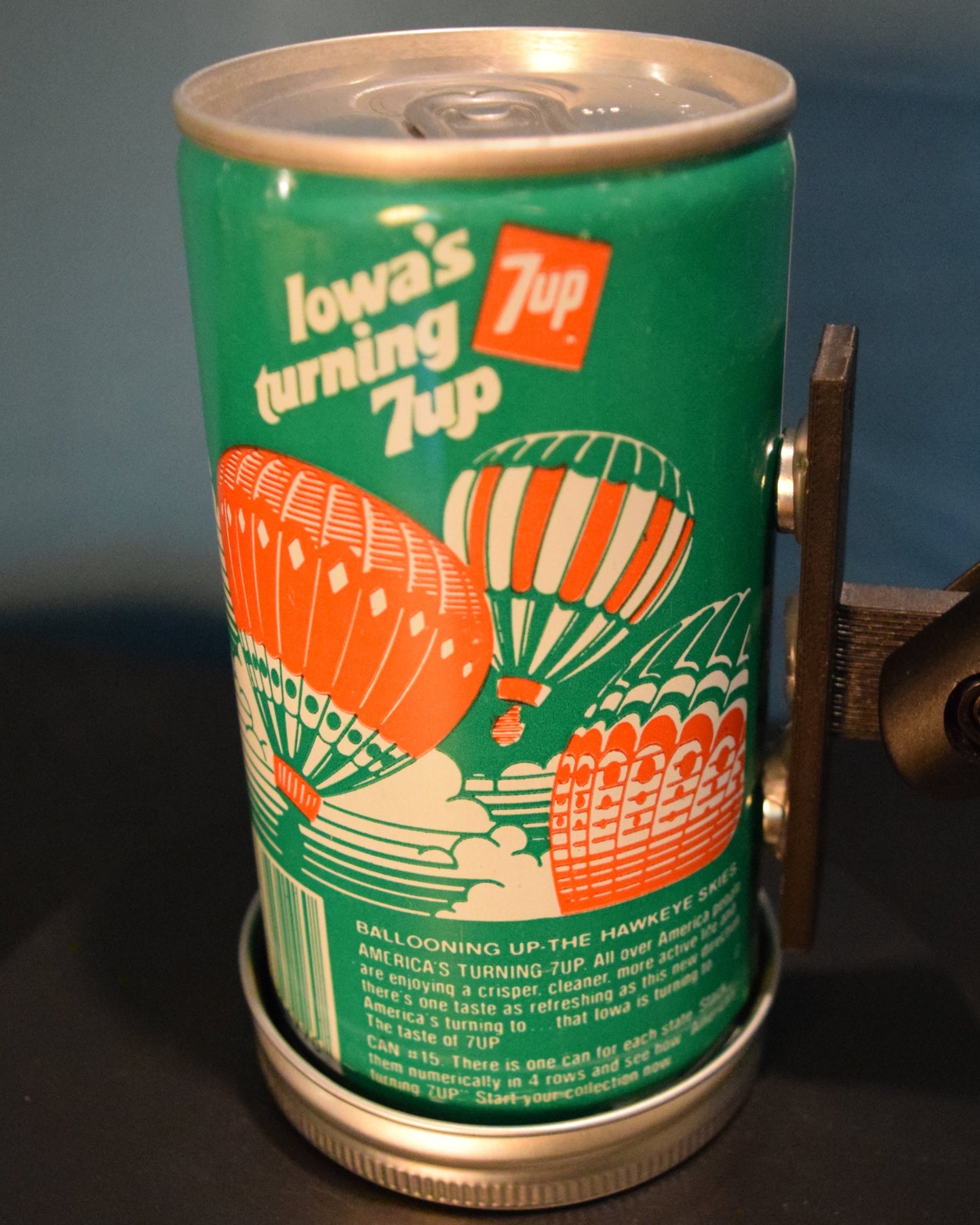 Lo Fi Soda Can Microphone - 50 States 1976 7Up Iowa