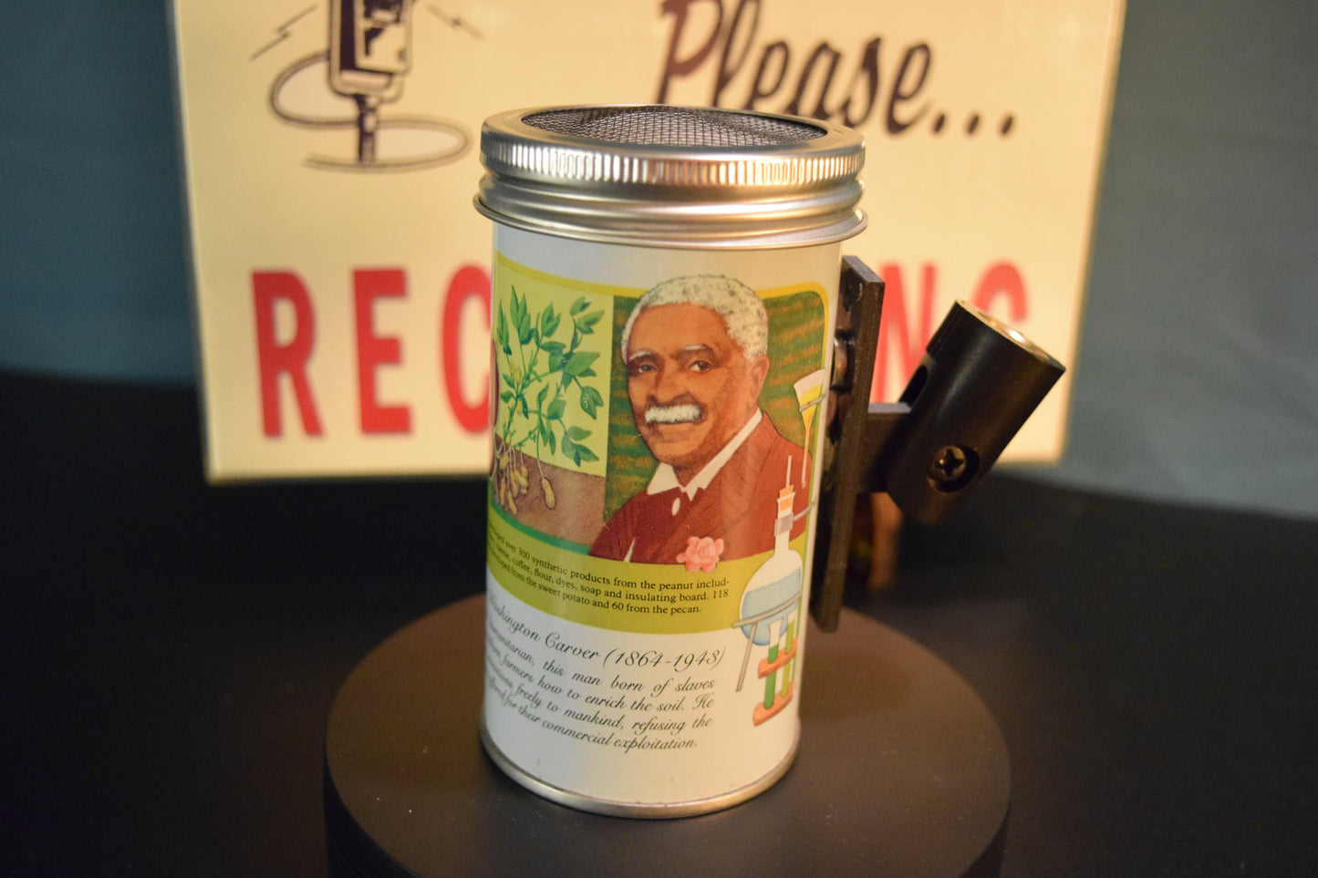 Lo Fi Soda Can Microphone - Graf's Lemon Lime, George Washington Carver