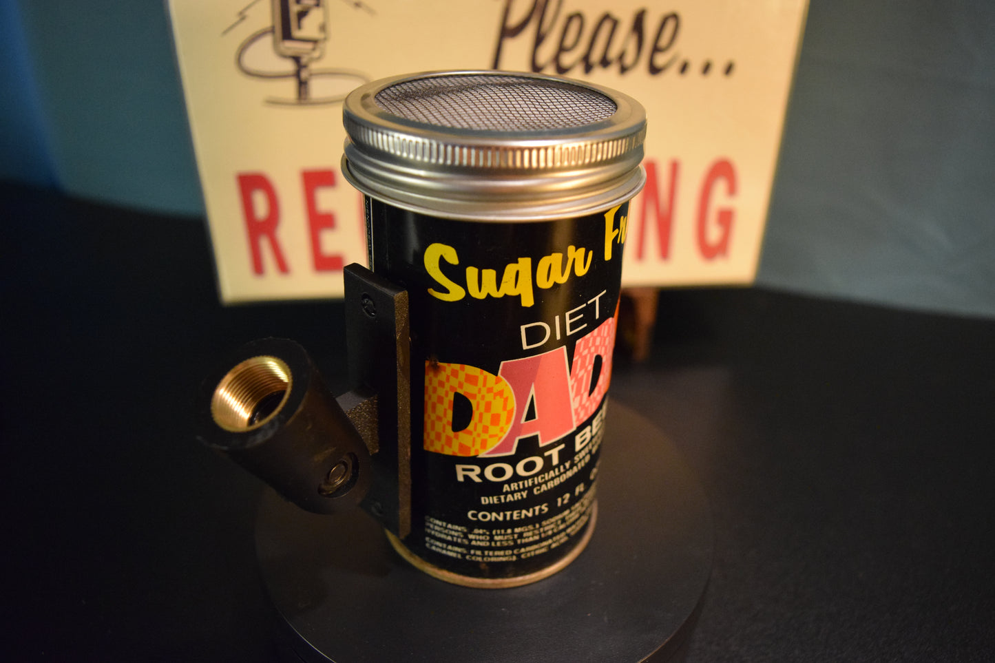 Lo Fi Soda Can Microphone - Dad's Sugar Free Root Beer