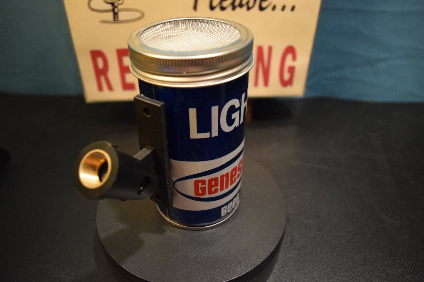 Lo Fi Beer Can Microphone - New York Genesee Light