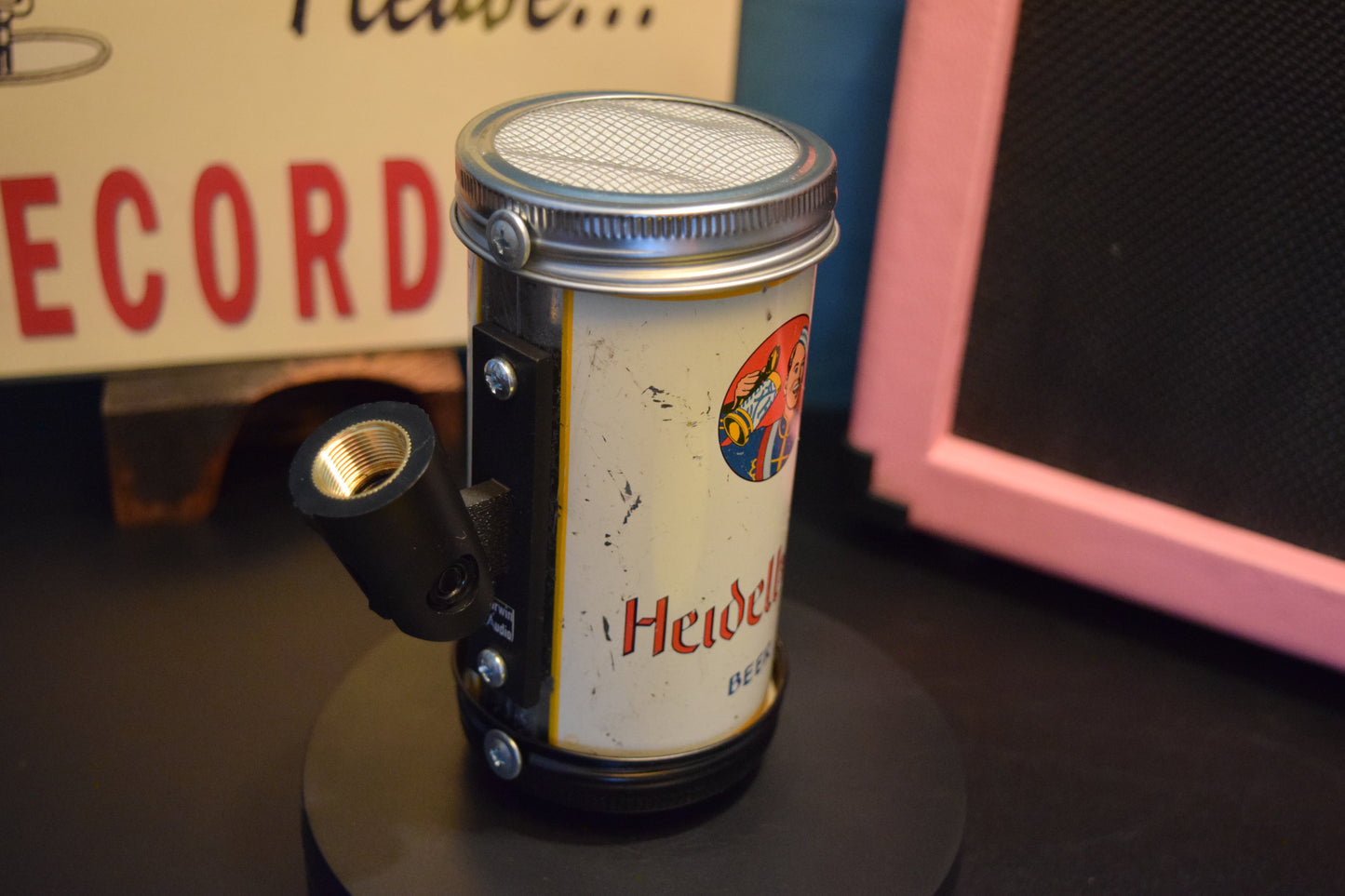 Lo Fi Beer Can Microphone - 1950s Boeing Wind Tunnel Heidelberg