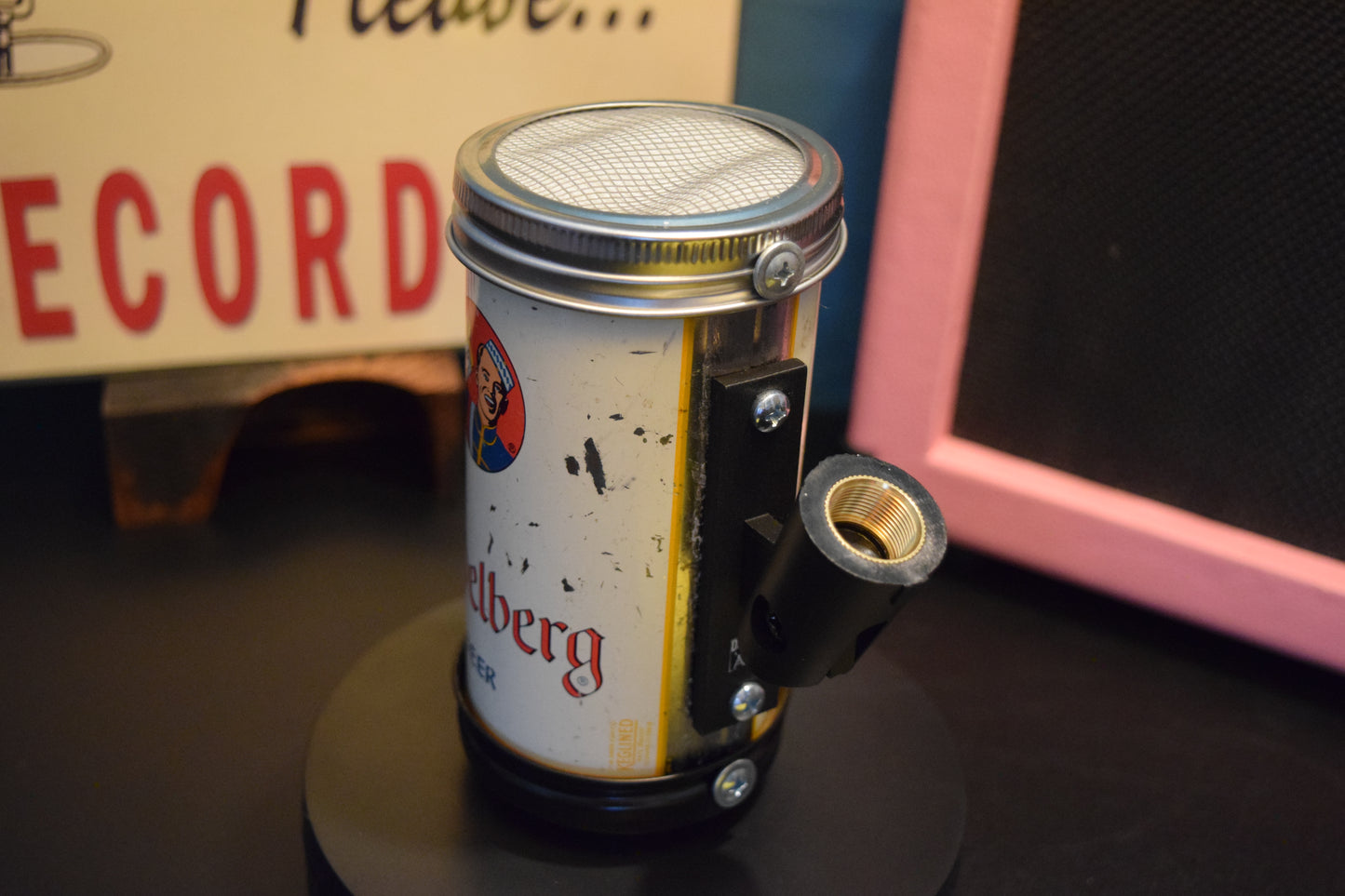 Lo Fi Beer Can Microphone - 1950s Boeing Wind Tunnel Heidelberg