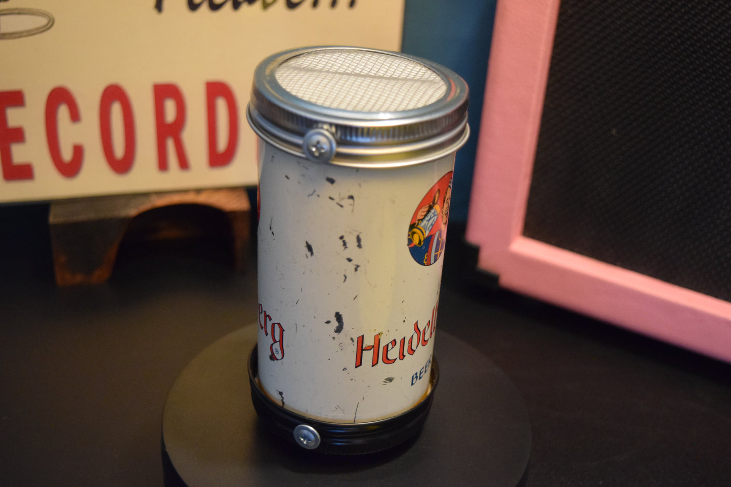 Lo Fi Beer Can Microphone - 1950s Boeing Wind Tunnel Heidelberg