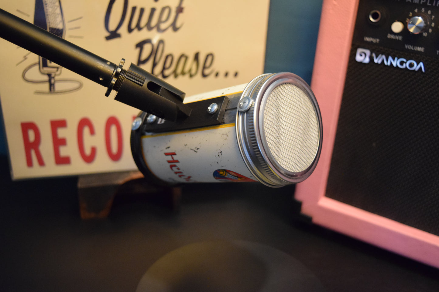 Lo Fi Beer Can Microphone - 1950s Boeing Wind Tunnel Heidelberg