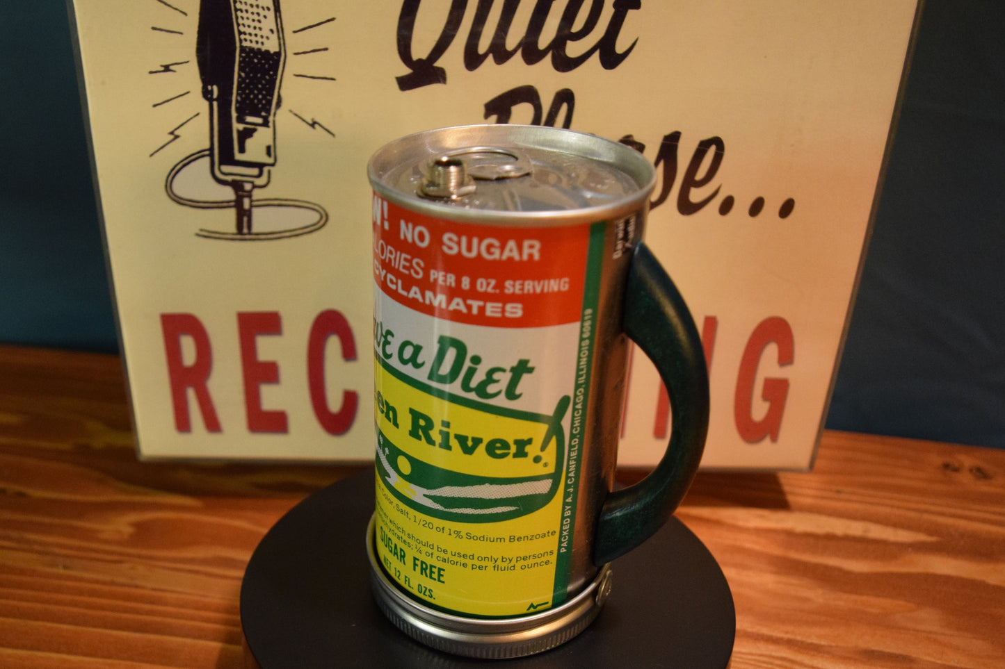 Lo Fi Soda Can Microphone - Diet Green River Soda