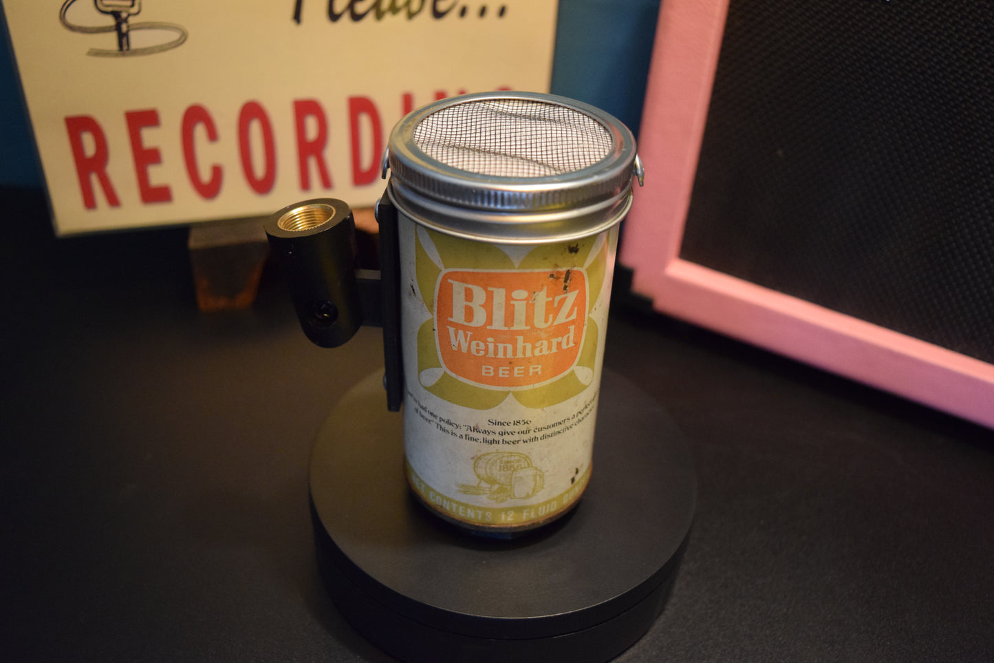 Lo Fi Beer Can Microphone - Blitz Weinhard