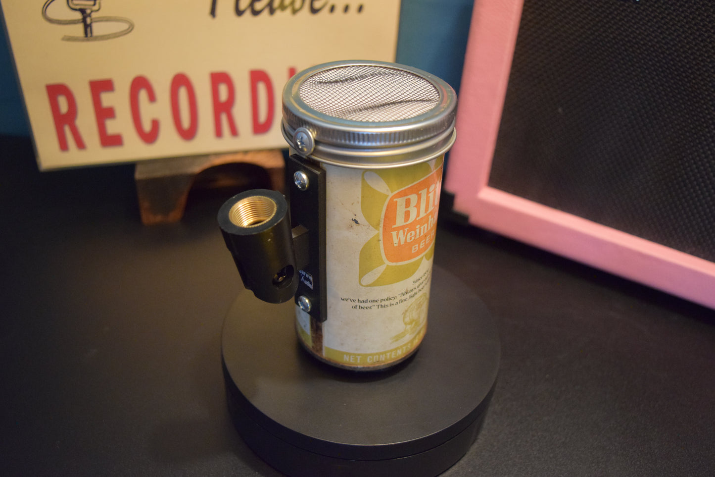 Lo Fi Beer Can Microphone - Blitz Weinhard