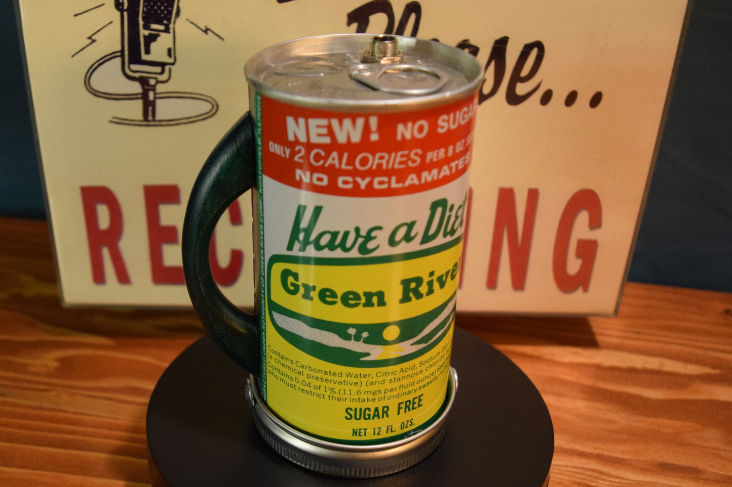 Lo Fi Soda Can Microphone - Diet Green River Soda