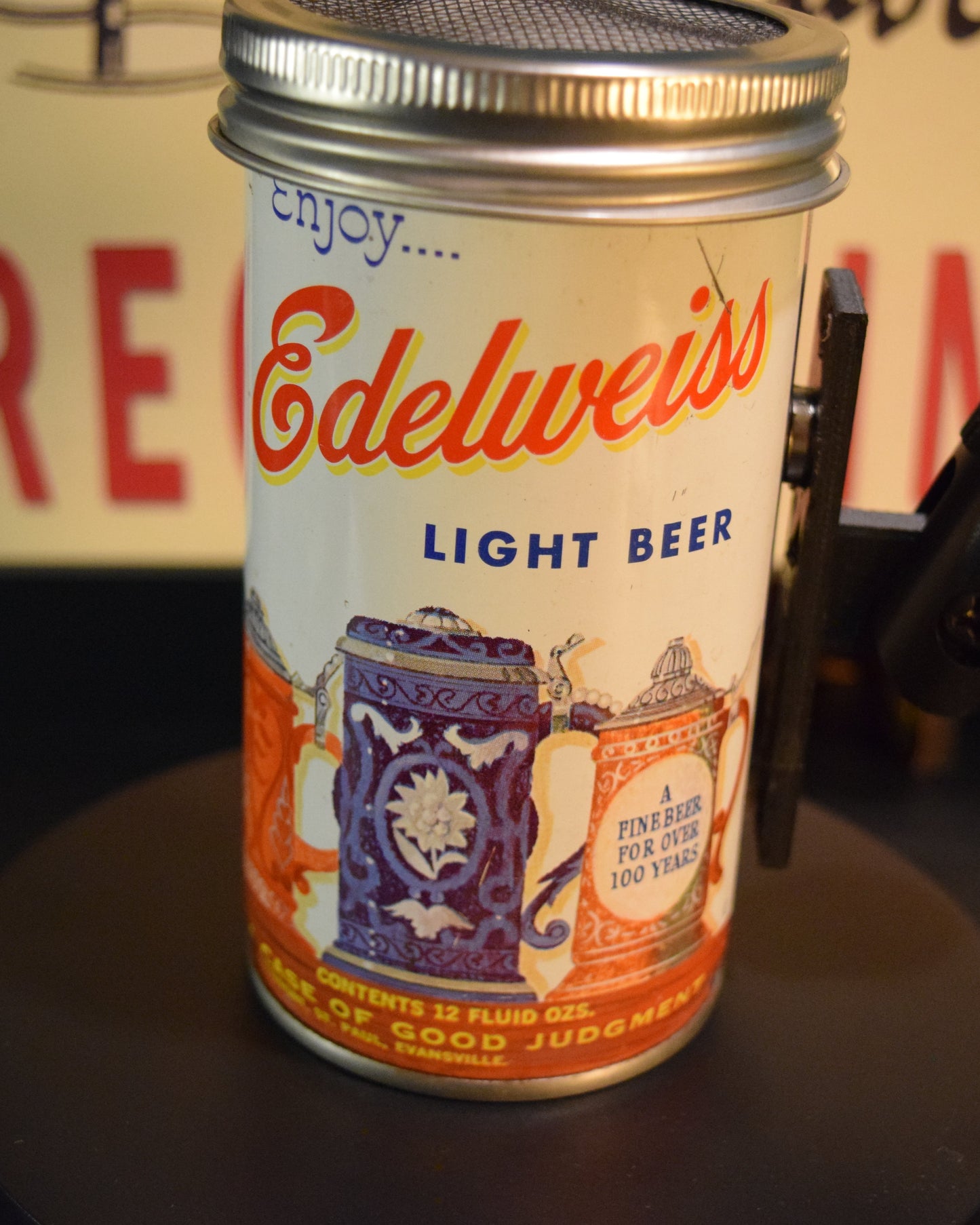 Lo Fi Beer Can Microphone - Edelweiss Beer Steins