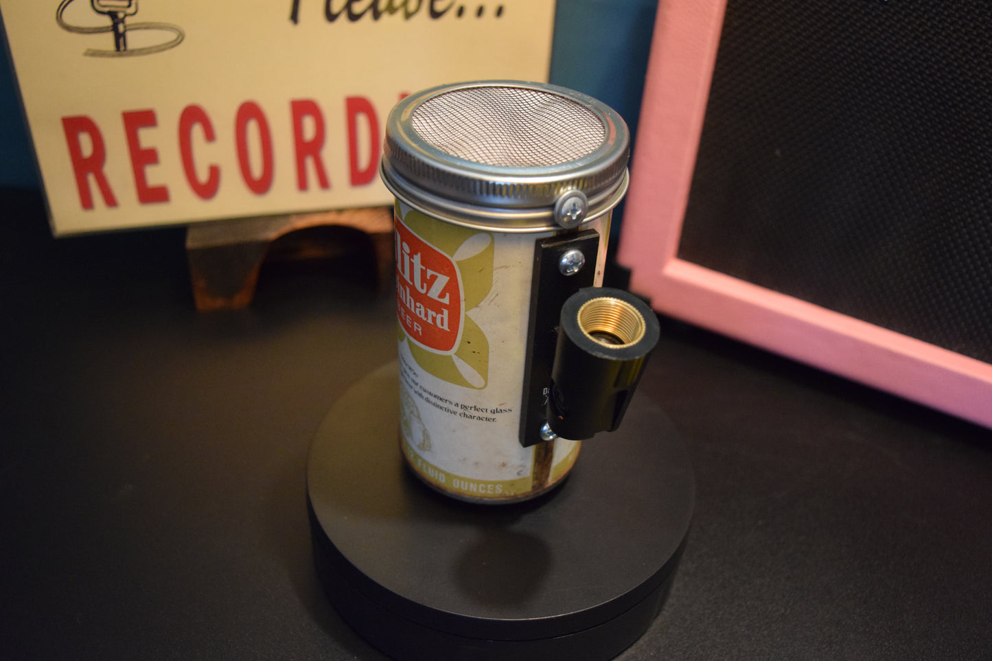 Lo Fi Beer Can Microphone - Blitz Weinhard