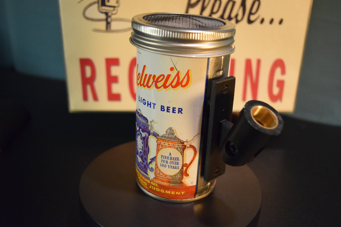 Lo Fi Beer Can Microphone - Edelweiss Beer Steins