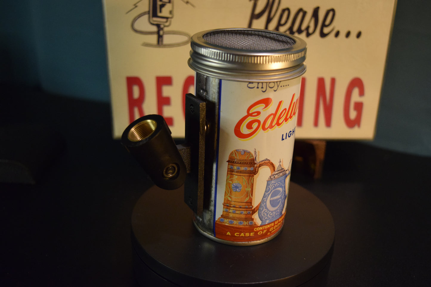 Lo Fi Beer Can Microphone - Edelweiss Beer Steins