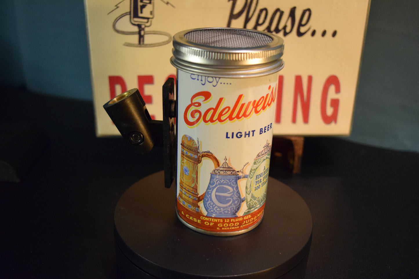 Lo Fi Beer Can Microphone - Edelweiss Beer Steins