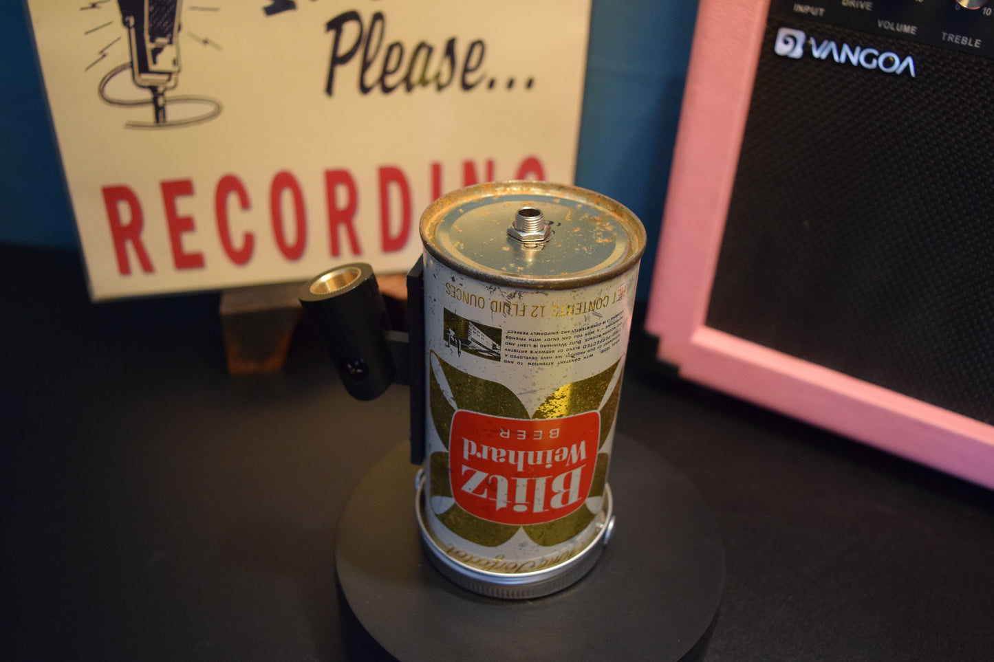 Lo Fi Beer Can Microphone - Blitz Weinhard Portland Brewery