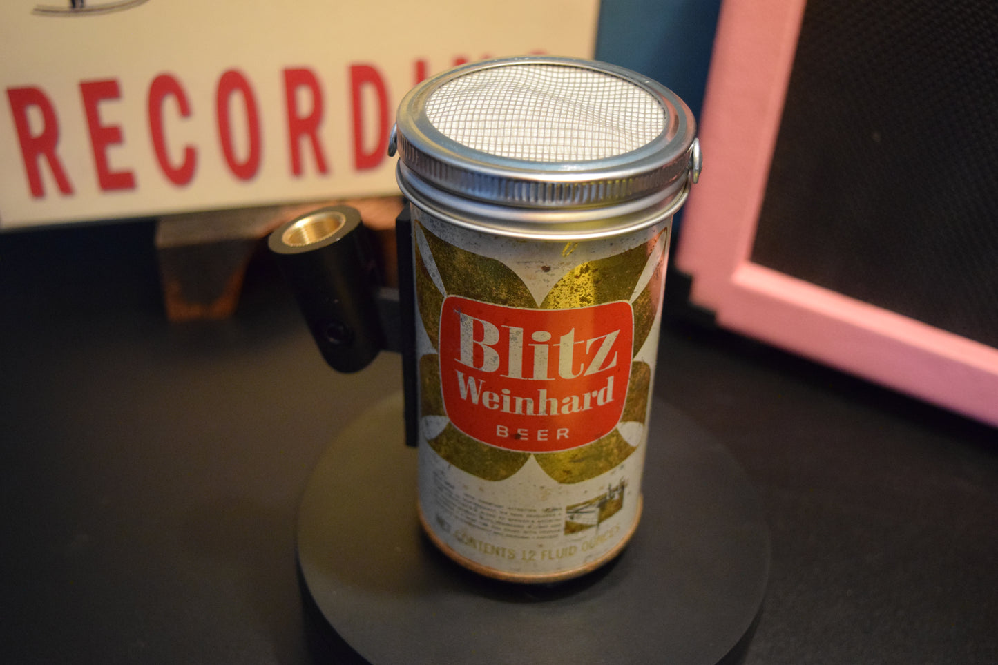 Lo Fi Beer Can Microphone - Blitz Weinhard Portland Brewery