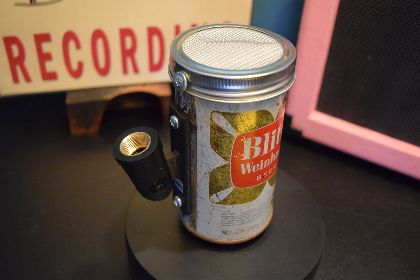 Lo Fi Beer Can Microphone - Blitz Weinhard Portland Brewery