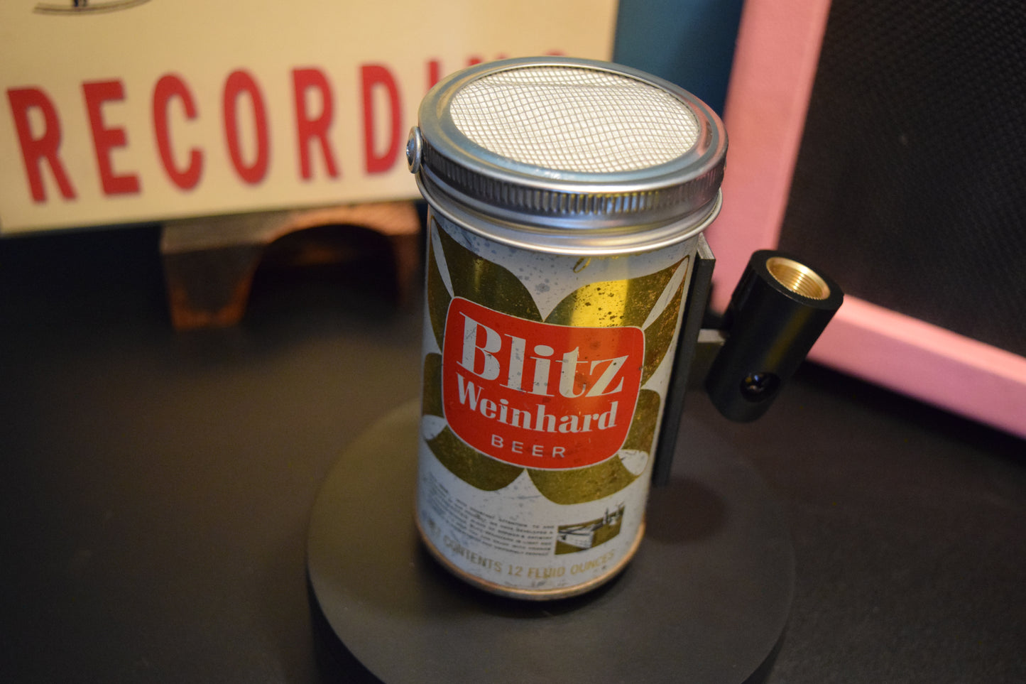 Lo Fi Beer Can Microphone - Blitz Weinhard Portland Brewery