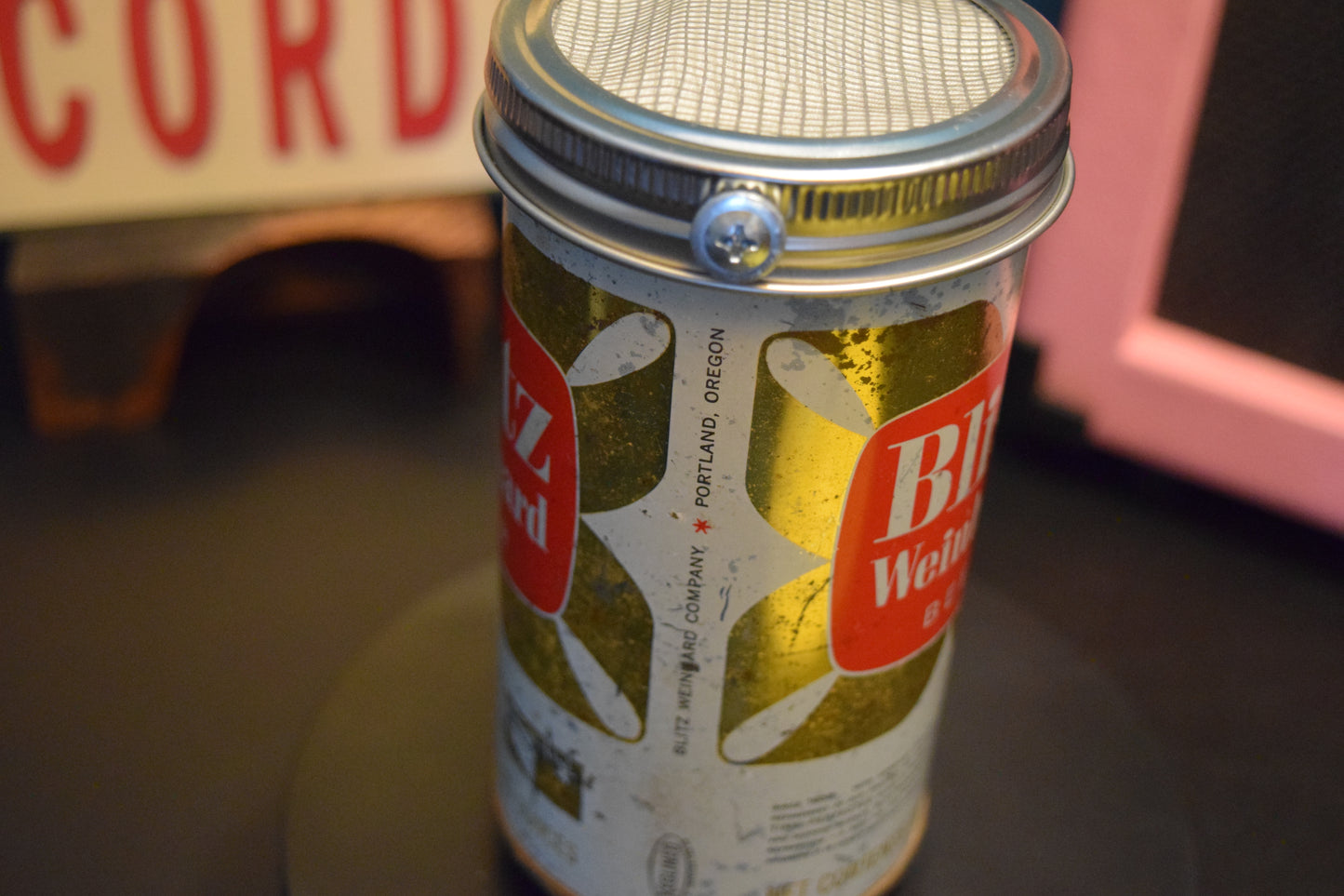 Lo Fi Beer Can Microphone - Blitz Weinhard Portland Brewery