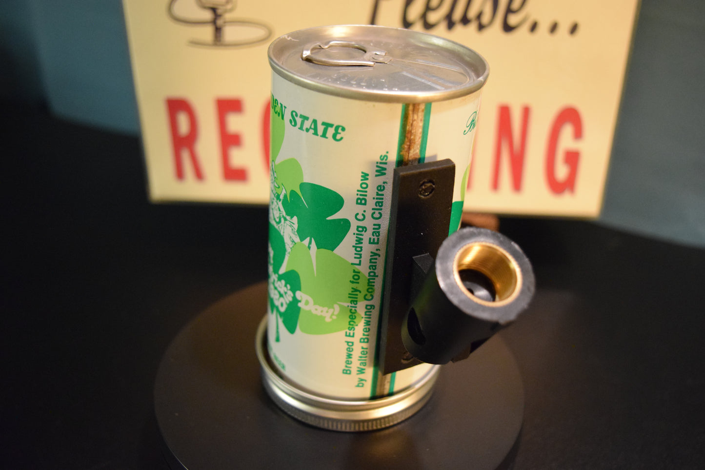 Lo Fi Beer Can Microphone - Bilow New Jersey, 1980 St. Patrick's Day