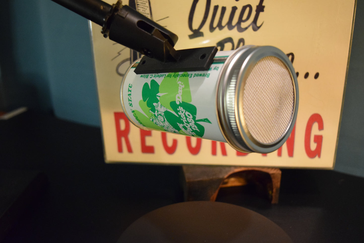 Lo Fi Beer Can Microphone - Bilow New Jersey, 1980 St. Patrick's Day