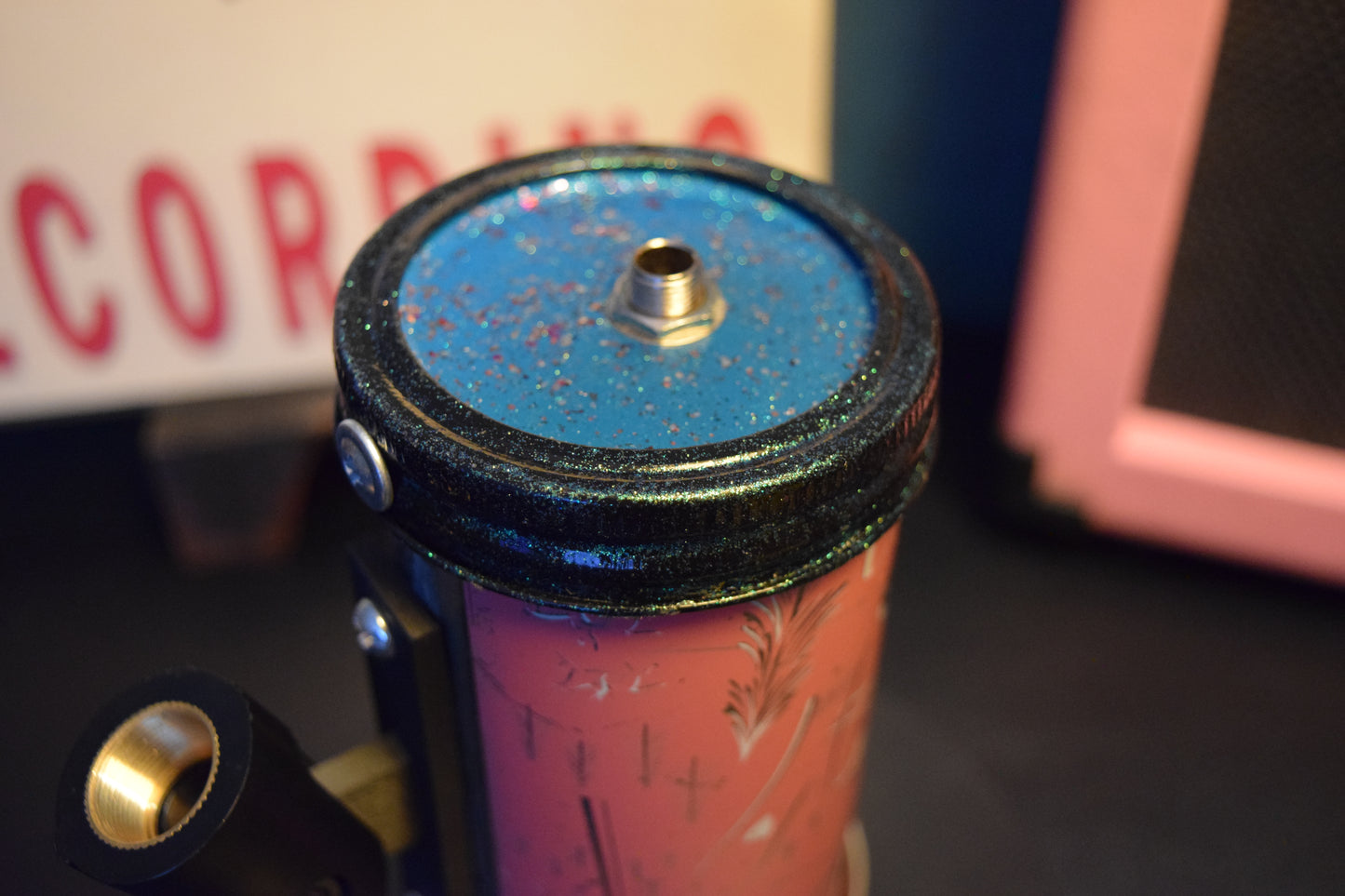 Lo fi Beer Can Microphone - 1950s Boeing Wind Tunnel Rainier, Pink Parks and Recreation