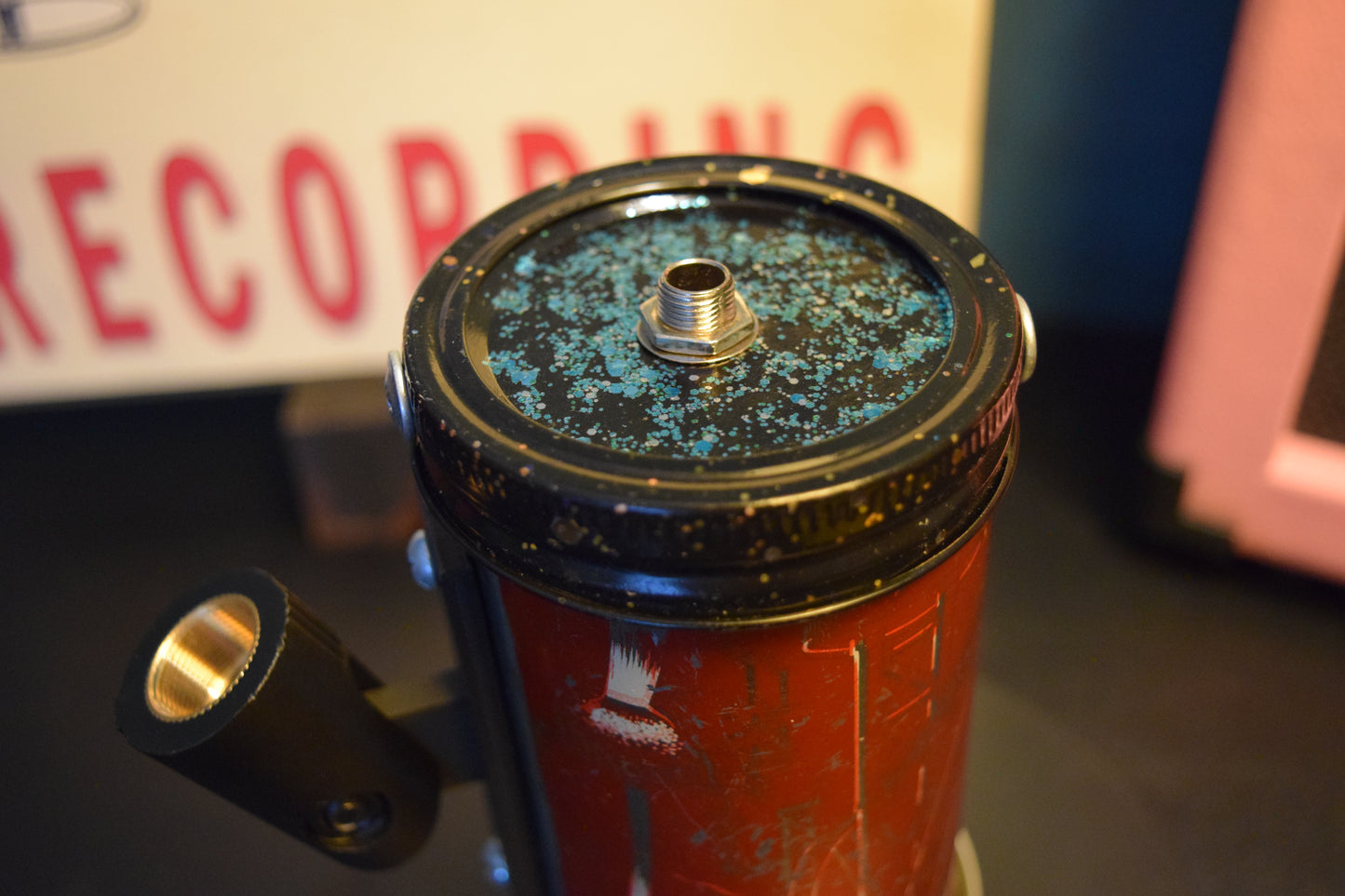 Lo Fi Beer Can Microphone - 1950s Boeing Wind Tunnel Rainier, Red Pacific Northwest Map & Landmarks