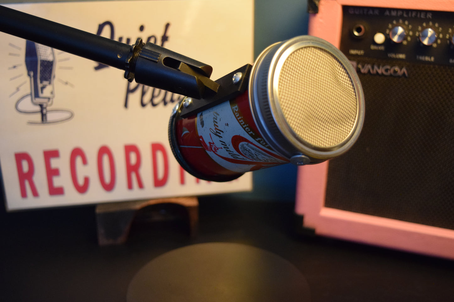 Lo Fi Beer Can Microphone - 1950s Boeing Wind Tunnel Rainier, Red Parks and Recreation