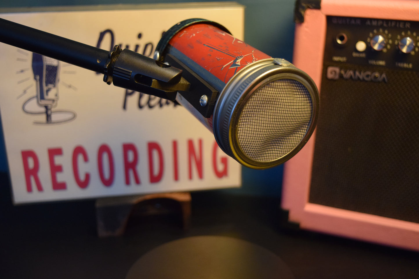 Lo Fi Beer Can Microphone - 1950s Boeing Wind Tunnel Rainier, Red Parks and Recreation