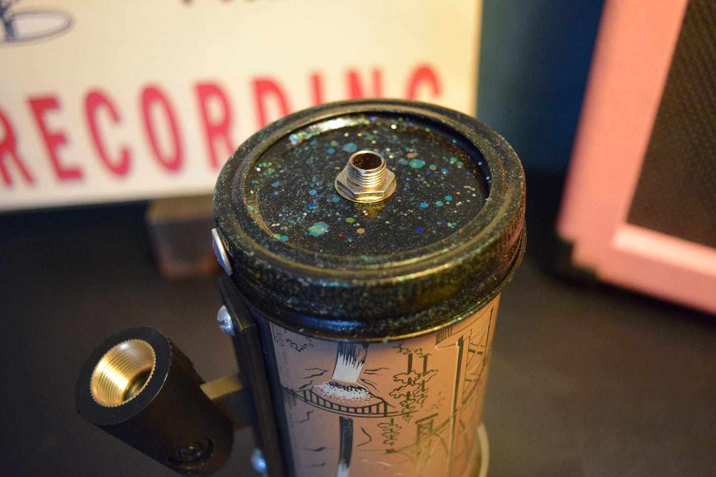 Lo Fi Beer Can Microphone - 1950s Boeing Wind Tunnel Rainier, Tan Pacific Northwest Map & Landmarks