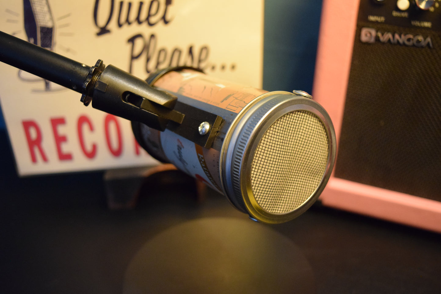 Lo Fi Beer Can Microphone - 1950s Boeing Wind Tunnel Rainier, Tan Pacific Northwest Map & Landmarks