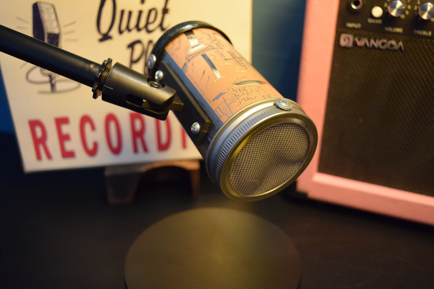 Lo Fi Beer Can Microphone - 1950s Boeing Wind Tunnel Rainier, Tan Pacific Northwest Map & Landmarks