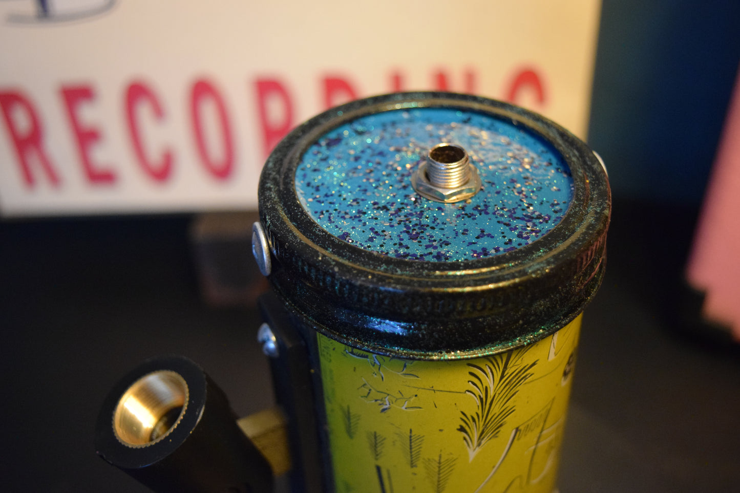 Lo Fi Beer Can Microphone - 1950s Boeing Wind Tunnel Rainier, Yellow Parks and Recreation