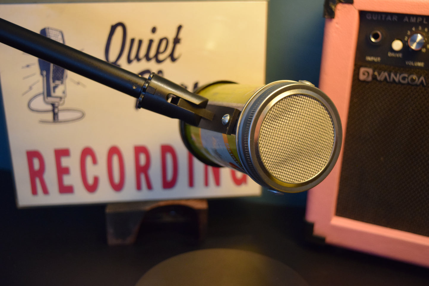 Lo Fi Beer Can Microphone - 1950s Boeing Wind Tunnel Rainier, Yellow Parks and Recreation