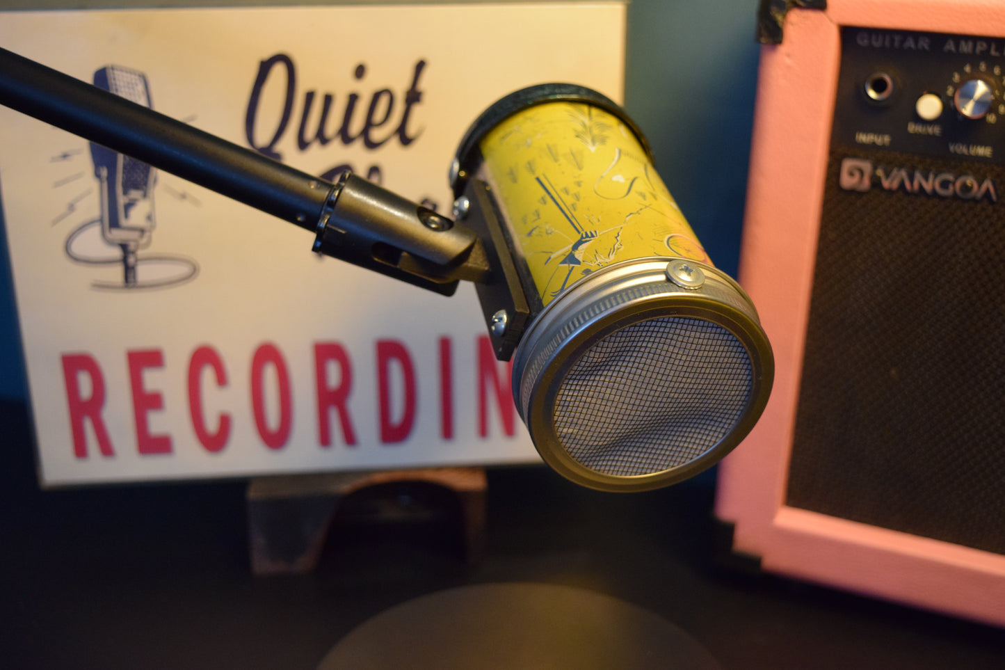 Lo Fi Beer Can Microphone - 1950s Boeing Wind Tunnel Rainier, Yellow Parks and Recreation