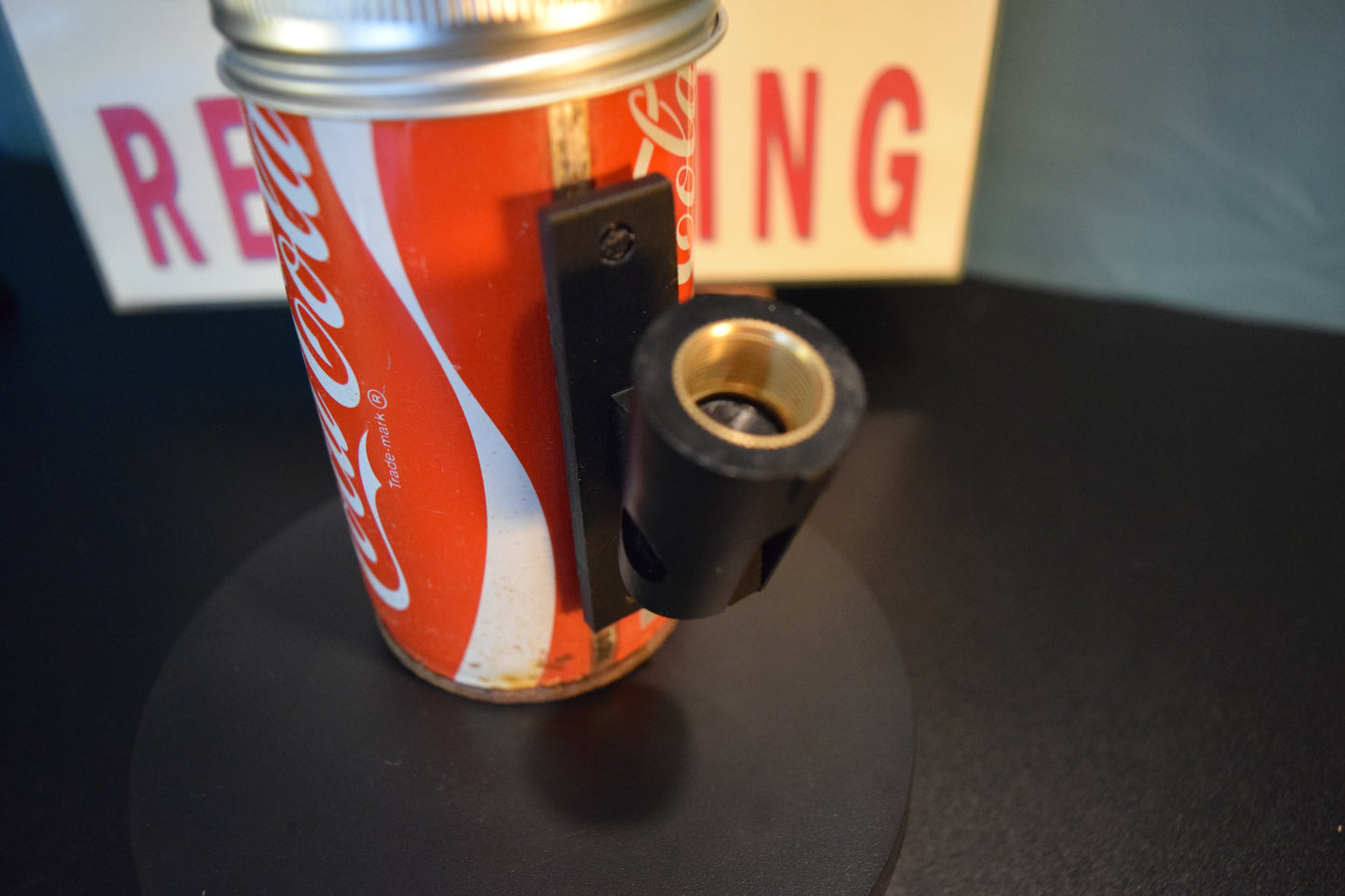 Lo Fi Soda Can Microphone - Early Barcode Coca Cola