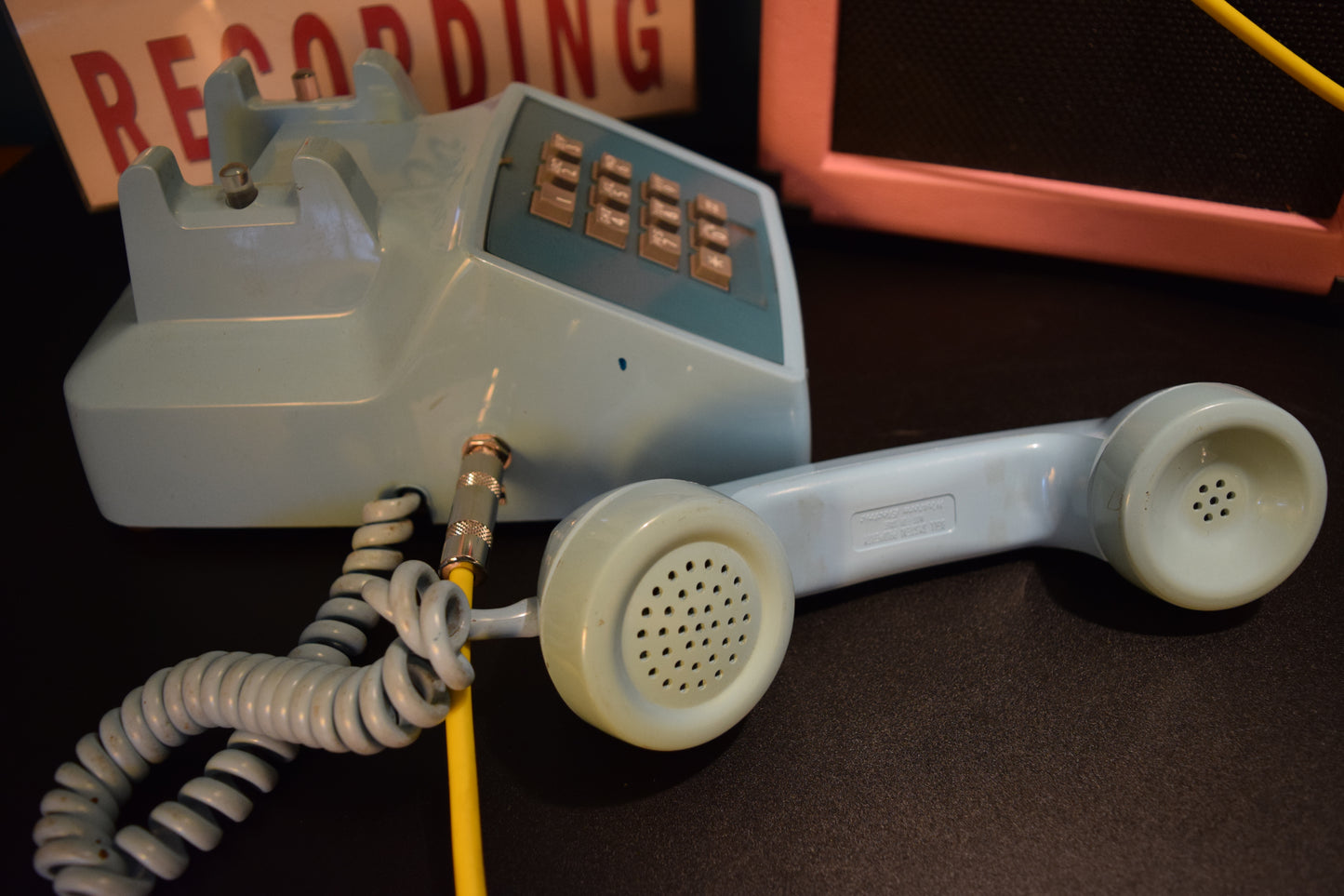 Telephone Microphone - Western Electric 2500 Baby Blue