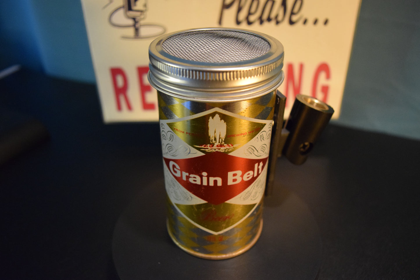 Lo Fi Beer Can Microphone - Grain Belt