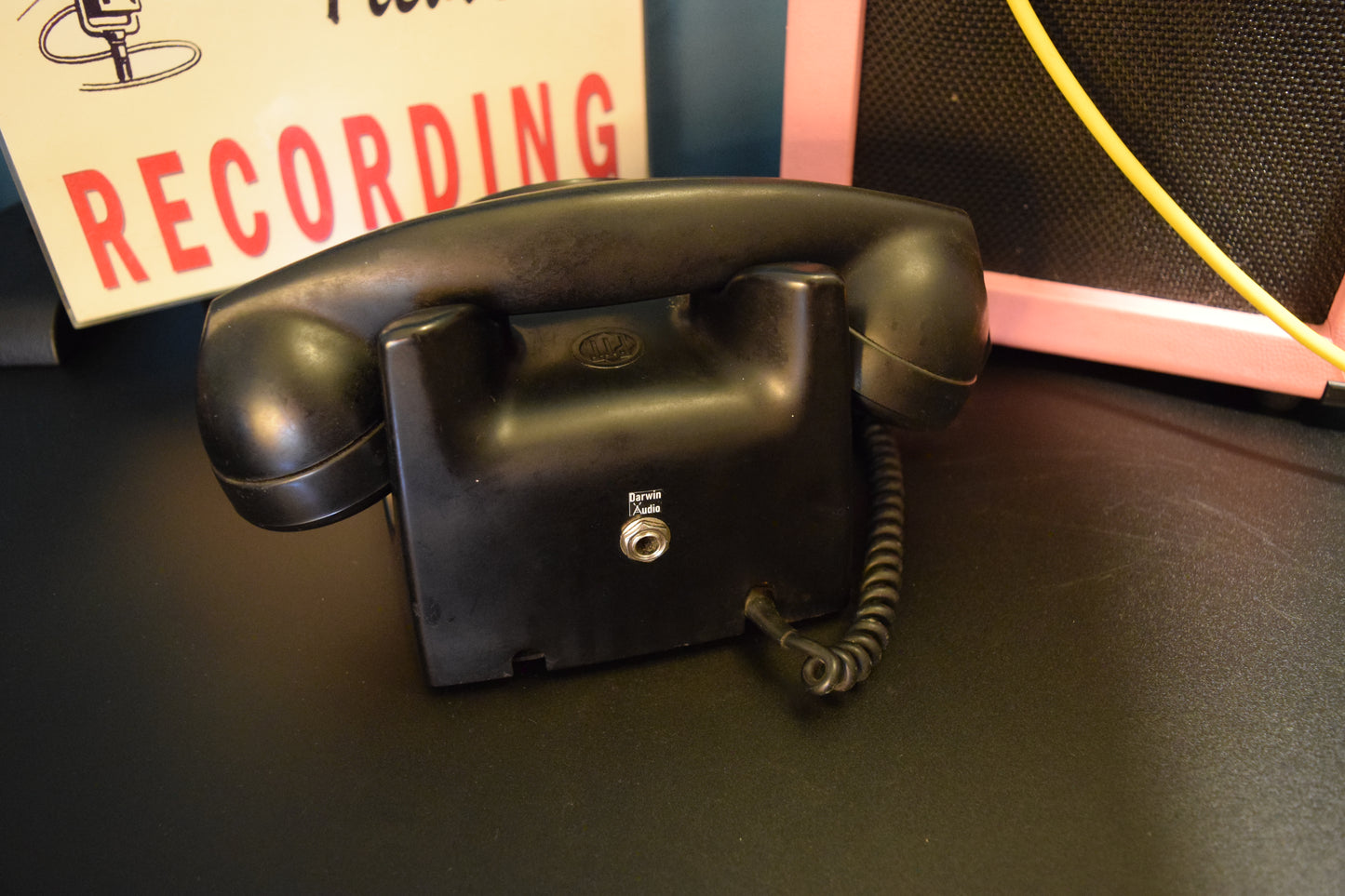 Telephone Microphone - PTT Bakelite, 1940s or 50s era Made in Holland