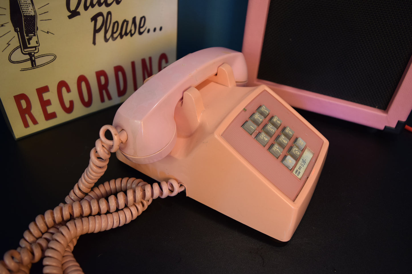 Telephone Microphone - Western Electric 2500 Pink