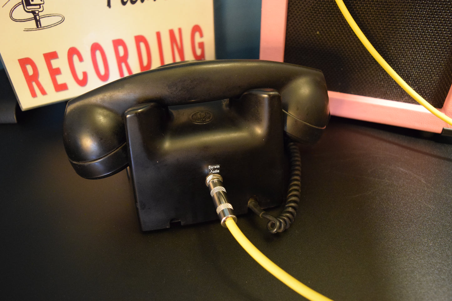 Telephone Microphone - PTT Bakelite, 1940s or 50s era Made in Holland