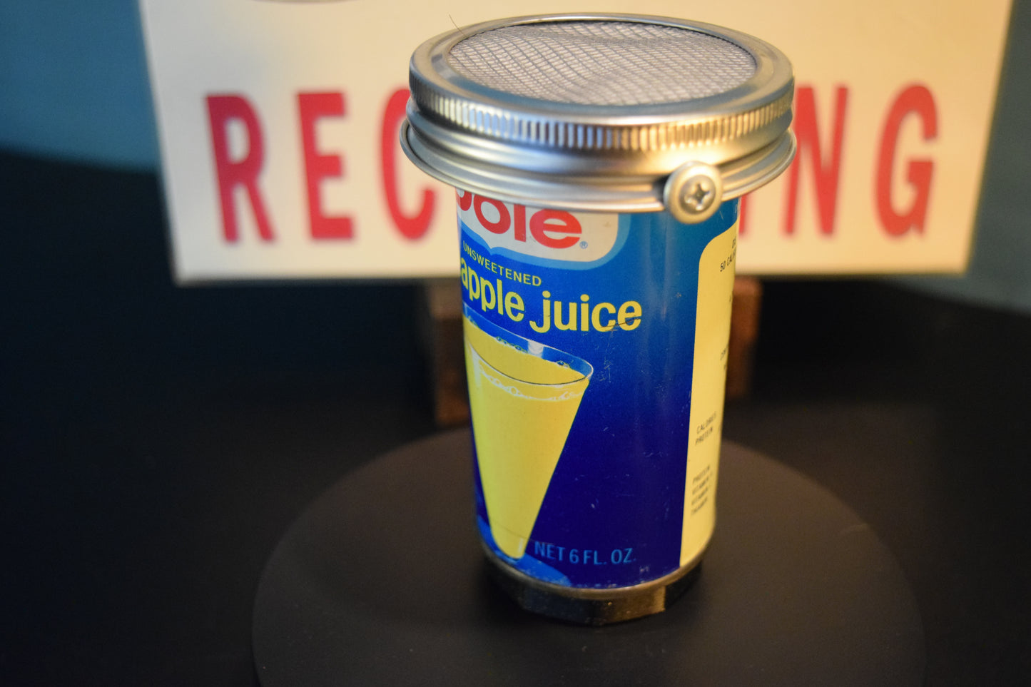 Lo Fi Steel Can Microphone - Tiny 6oz Dole Pineapple Juice