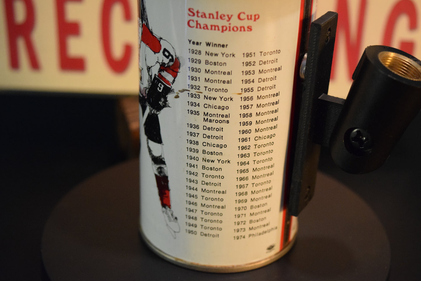 Lo Fi Beer Can Microphone - Iron City Hockey NHL Stanley Cup Champions